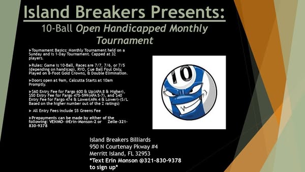 Tournament flyer / rules image